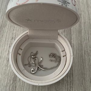 Sterling Silver "K" pendant